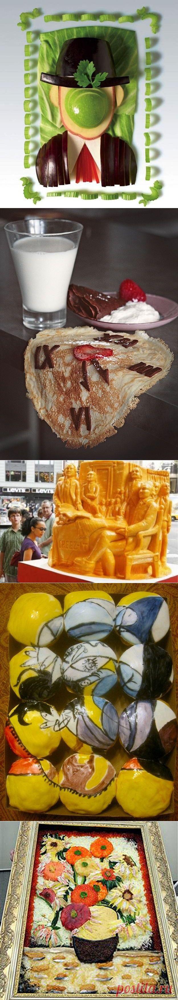 Известные картины в копиях из еды / Я - суперпупер