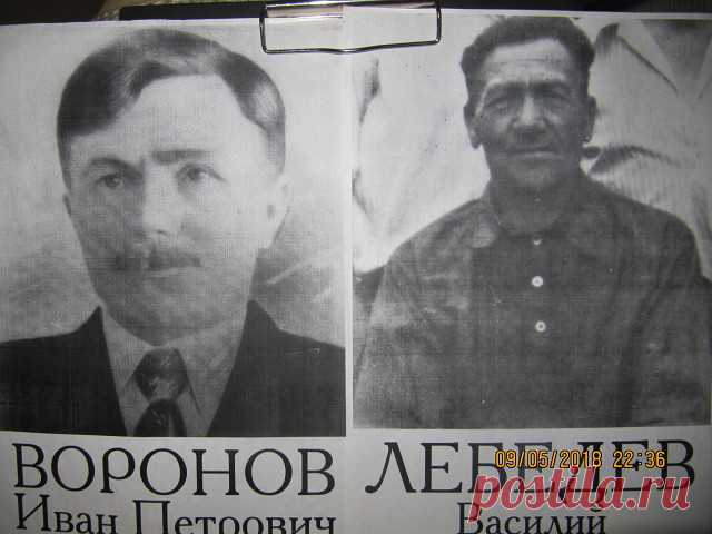 Я горжусь своей фамилией. Мой дед Иван Петрович Воронов. Известный агроном. Погиб в 44-ом в Белоруссии. Сегодня в церкви поминали погибших. И его, убиенного воина Иоанна помянули. Вечная память и печаль.