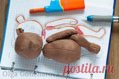 Creations by Olga Goncharova: Мастер-класс: Выкройка мишки тедди с нуля / How to make a teddy bear pattern from scratch
