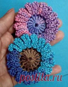 Вязаные цветы