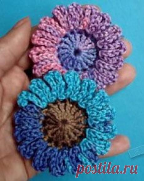 Вязаные цветы