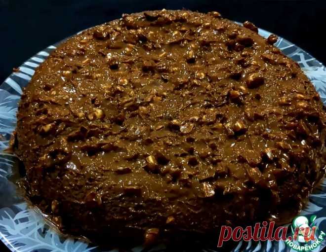Шоколадно-банановый пирог на сковороде – кулинарный рецепт