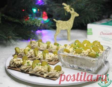Закуска на хлебцах "Грибная" – кулинарный рецепт
