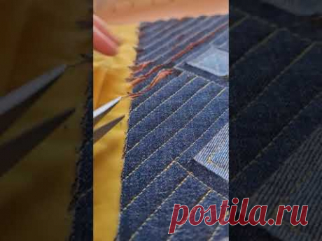 👖➡️в коврик. Подробнее в описании. #sewing #лоскутноешитьё #jeans