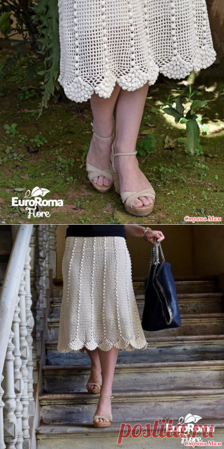 . Эффектная юбочка крючком.. - Все в ажуре... (вязание крючком) - Страна Мам