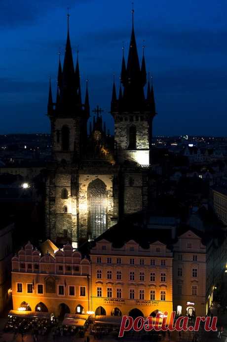 Old Town Square at Night