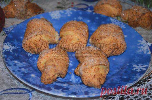 Творожные рогалики. Рецепт с пошаговыми фото