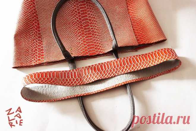 Как сшить сумку-шоппер с двойной магнитной застежкой за 15 шагов