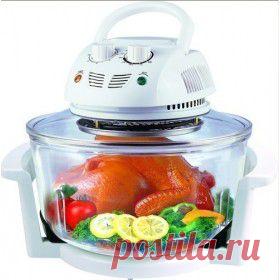 Купить Аэрогриль Energy EA-1205T /1300 Вт /12 л /белый в Пензе, цена / Интернет-магазин "Vseinet.ru".
Аэрогриль - это достойная альтернатива микроволновой печи и духовки. Для приготовления пищи в нём используется поток горячего воздуха, разогретый до заданной температуры, горячий воздух обдуваеет и равномерно нагревает блюдо со всех сторон - как в русской печке. Можно без преувеличения сказать, что аэрогриль станет настоящим помощником для воплощения любых кулинарных идей.