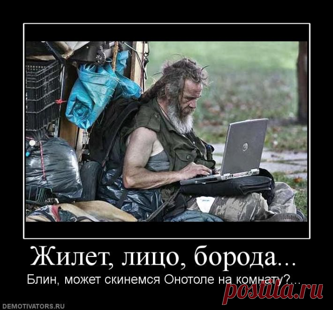 Демотиваторы.ру | Жилет, лицо, борода ...