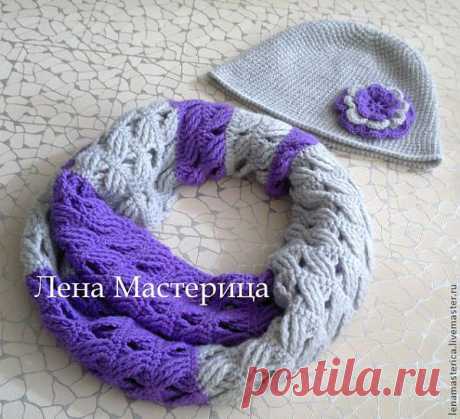 Красивый узор - Ярмарка Мастеров - ручная работа, handmade. Шарф крючком.