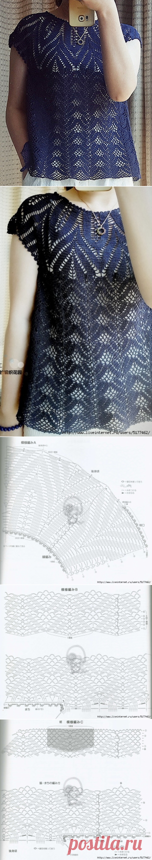 Шикарный топ крючком