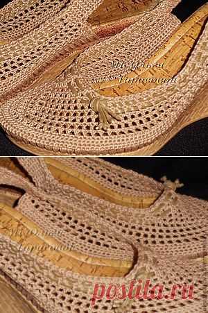 Реставрация обуви, вязаные босоножки - Ярмарка Мастеров - ручная работа, handmade