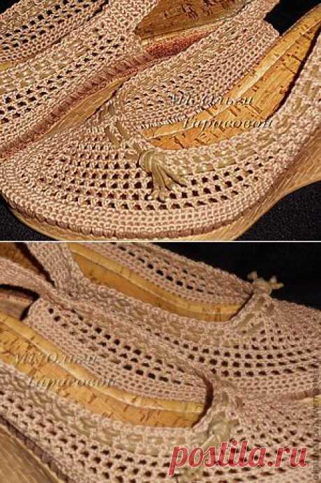 Реставрация обуви, вязаные босоножки - Ярмарка Мастеров - ручная работа, handmade