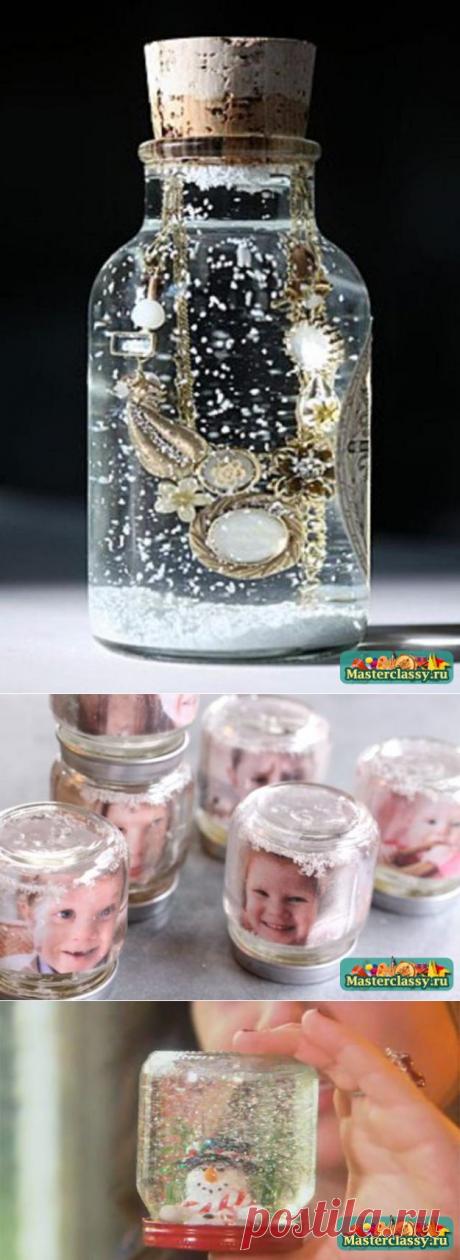 Шар со снегом своими руками