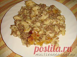 Макароны по флотски в мультиварке - пошаговый рецепт с ФОТО!