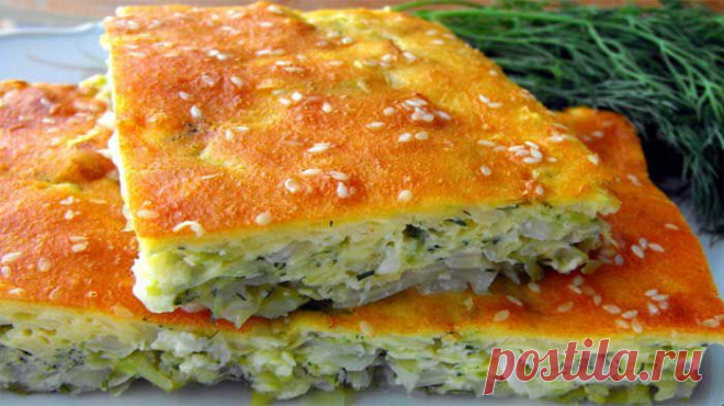 Капустный пирог | Рецепты "Вкуснятинки"