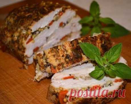 Запеченная куриная грудка &quot;А-ля буженина&quot;