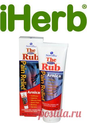NatraBio, Крем для растирания с арникой, 4 унции (114 г) - iHerb.com