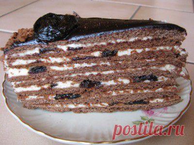 Кухарка: домашняя кухня, видео, кулинария, рецепты, советы, фото| Шоколадно-медовый торт с черносливом