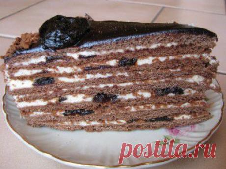 Кухарка: домашняя кухня, видео, кулинария, рецепты, советы, фото| Шоколадно-медовый торт с черносливом