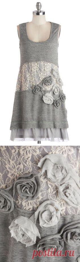 Платье с кружевом из маек / Декор / Своими руками - выкройки, переделка одежды, декор интерьера своими руками - от ВТОРАЯ УЛИЦА