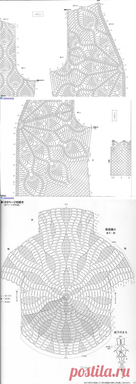 Ажурное болеро крючком