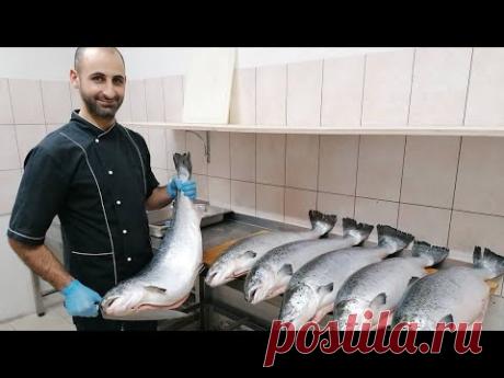 СЕМГА .КАК РАЗДЕЛАТЬ СЕМГУ.ЛОСОСЬ. Art of cutting salmon.