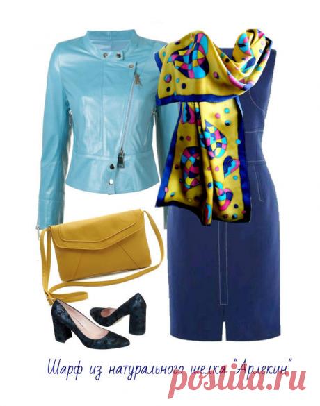 Батик шарф Арлекин – купить в интернет-магазине на Ярмарке Мастеров с доставкой - 5K2NZRU | Архангельск