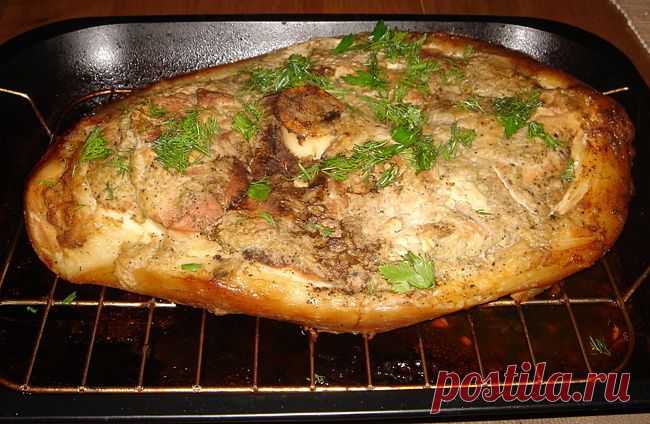 Как вкусно запечь окорок.