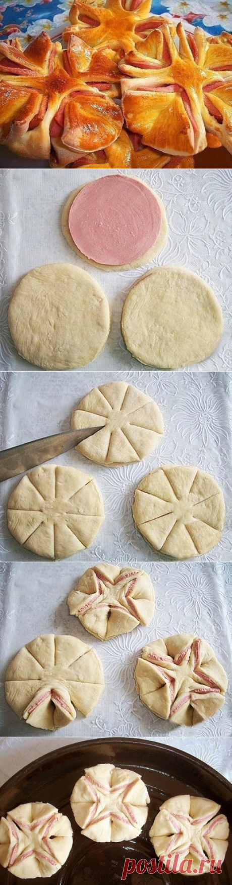 Колбасные цветочки