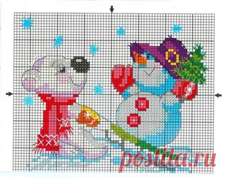 новогодние схемки