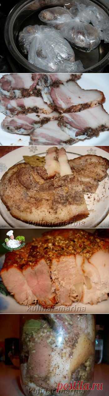 Закуски. Домашнее сало... с чесночком, с перчиком, душистое  на пару и очень вкусное....