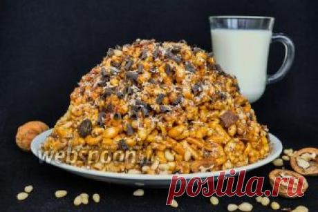 Торт «Муравейник» с шоколадом, орехами и овсяными хлопьями рецепт с фото, как приготовить на Webspoon.ru