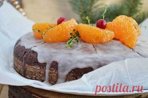 Пряничный пирог с шоколадом