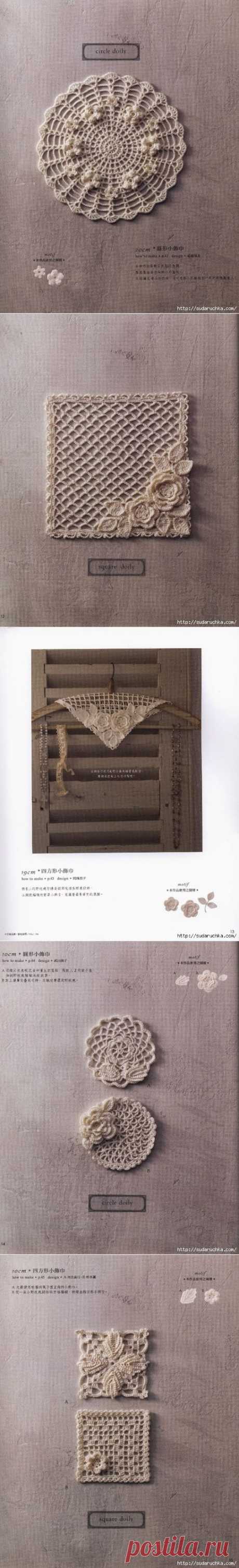 Irish crochet &amp;: Ирландское кружево в отделке