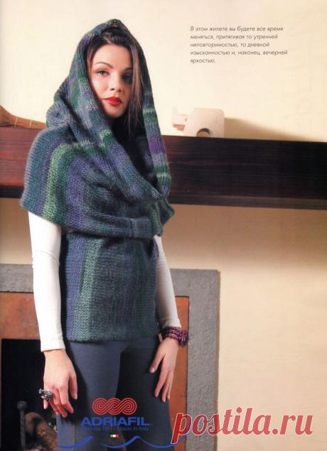 Мир хобби: Жилет-трансформер (вязание спицами)