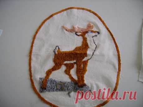 Ковровая вышивка (вышивка петлистым стежком)