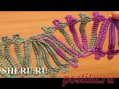 Crochet Borders Lace Tutorial 13 Ленточное кружево