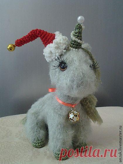 ОПИСАНИЕ!!!Единорожка ладошечная новогодняя!.