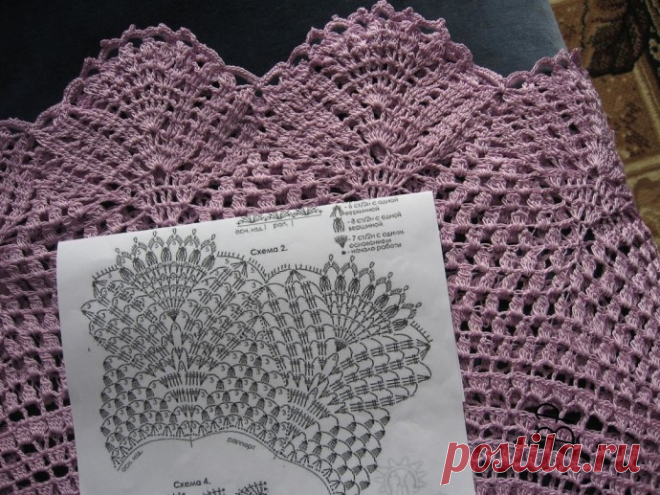 Изящное платье крючком