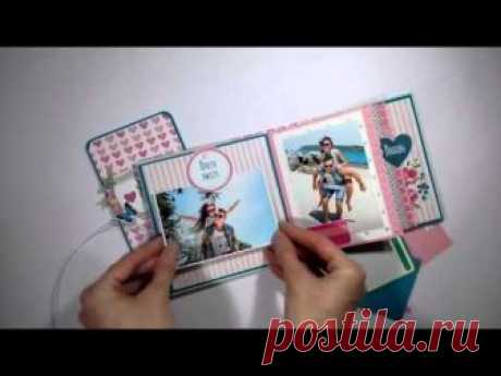 Мини альбом скрапбукинг. Подарок своими руками // Scrapbook Album
