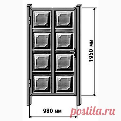 Калитка 'филенка малая'