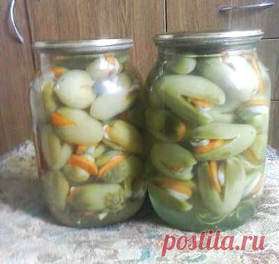 Зеленые помидоры «Тюльпаны» (вкусная консервация на зиму) : Помидоры