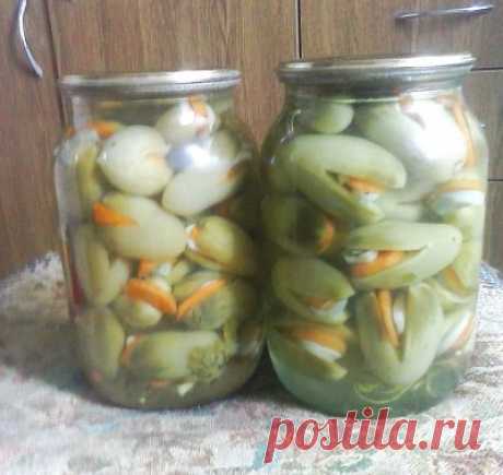 Зеленые помидоры «Тюльпаны» (вкусная консервация на зиму) : Помидоры