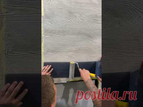 Фактура дерева из обычной фасадной штукатурки за 350 грн мешок 😳👌🏻