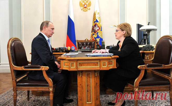 Рабочая встреча с Министром здравоохранения Вероникой Скворцовой • Президент России