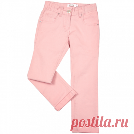Д872 Джинсы для девочки, дымчато-розовый