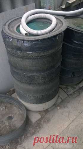 Бочка для воды из шин