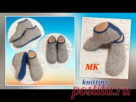 🔥Следки для всех! Бесшовные и с ростком‼️МК ➡️ На двух спицах 🤗